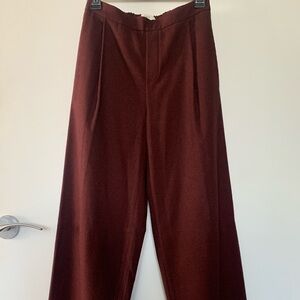Vince Wool Blend High Waist Wide Leg Women's Pants,size XS